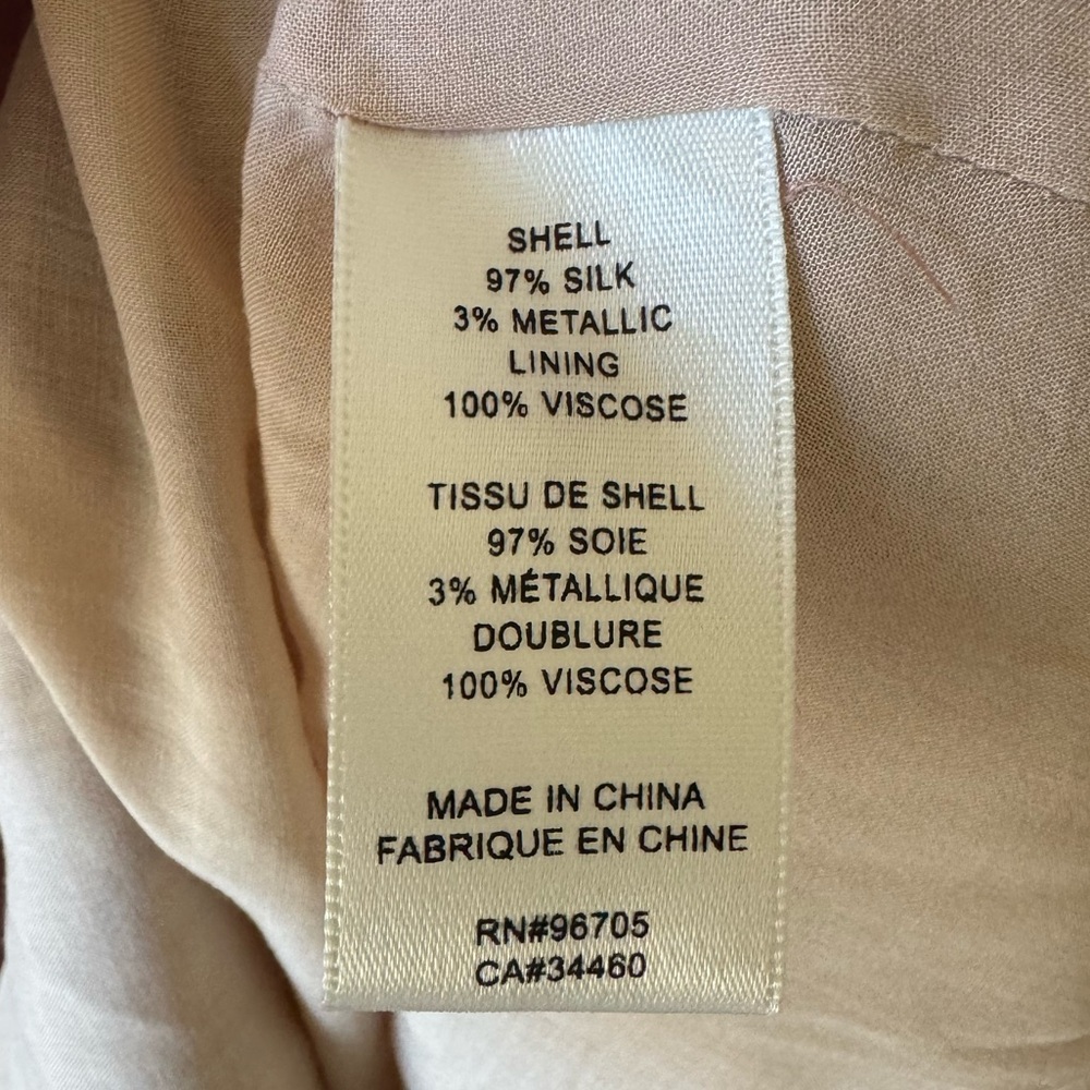 REBECCA TAYLOR Lucia V Neck Short Sleeve Silk Dress - Picture 8 of 11